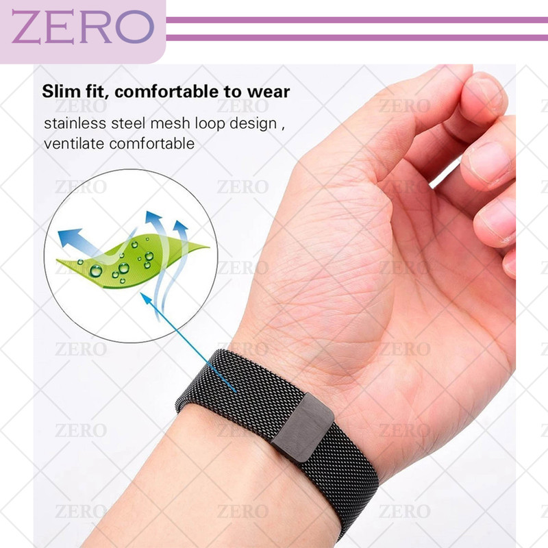 بند زیرو مدل Milanese ZR مناسب برای ساعت هوشمند جوی روم JR-FT3 Pro