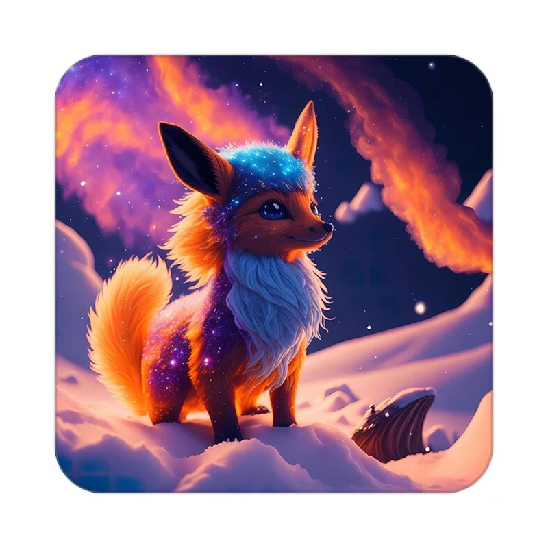 زیر لیوانی کاکتی طرح حیوانات رنگی مدل mp25407