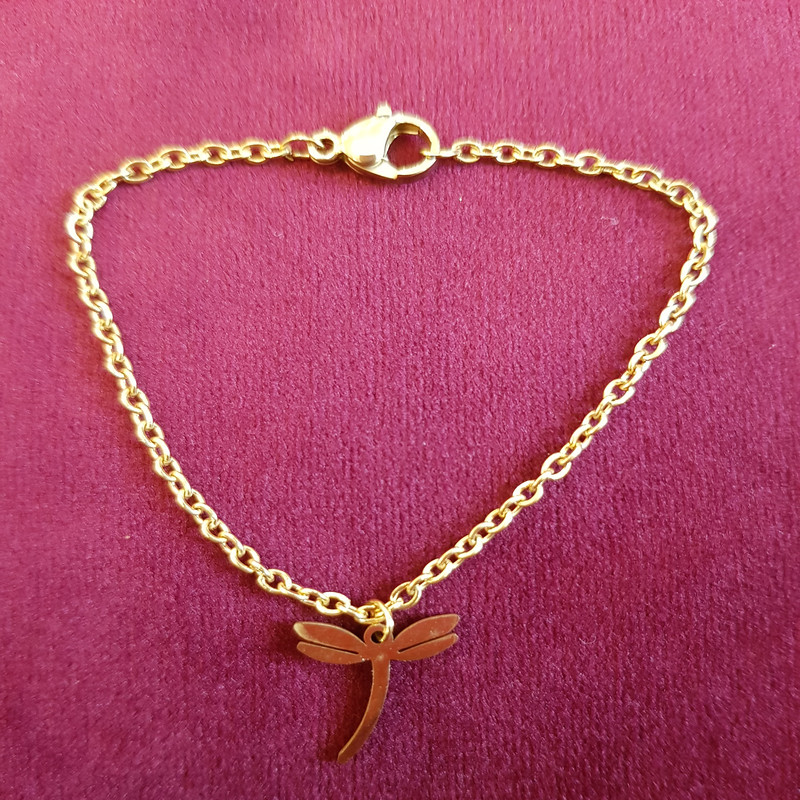 آویز ساعت زنانه مدل سنجاقک