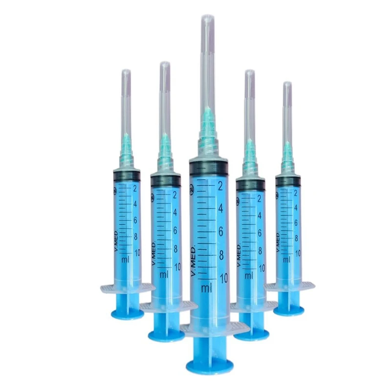 عکس شماره 2 : سرنگ وی مد مدل قفلی حجم 10 سی سی بسته 10 عددی