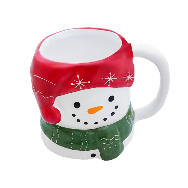 ماگ مدل آدم برفی سرامیکی کد 3483