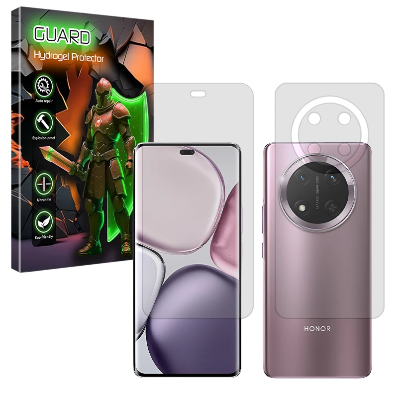 محافظ صفحه نمایش شفاف گارد مدل Tough مناسب برای گوشی موبایل آنر X9c به همراه محافظ پشت گوشی