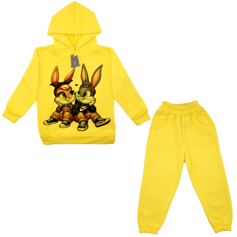 ست هودی و شلوار پسرانه مدل خرگوش A72