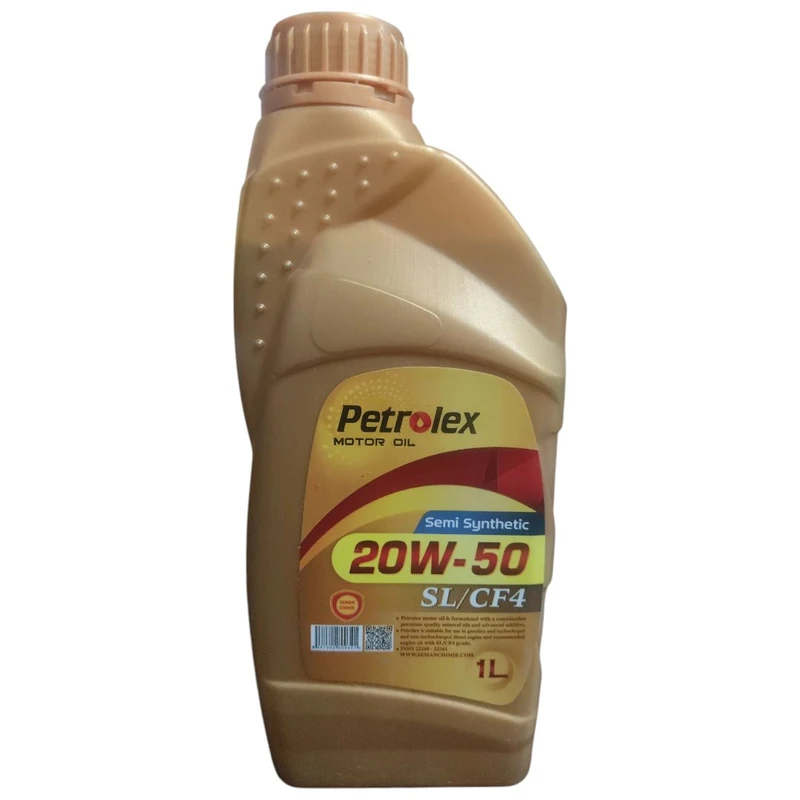 روغن موتور سیکلت نیمه سنتتیک پترولکس مدل SL 20W-50 حجم 1 لیتر