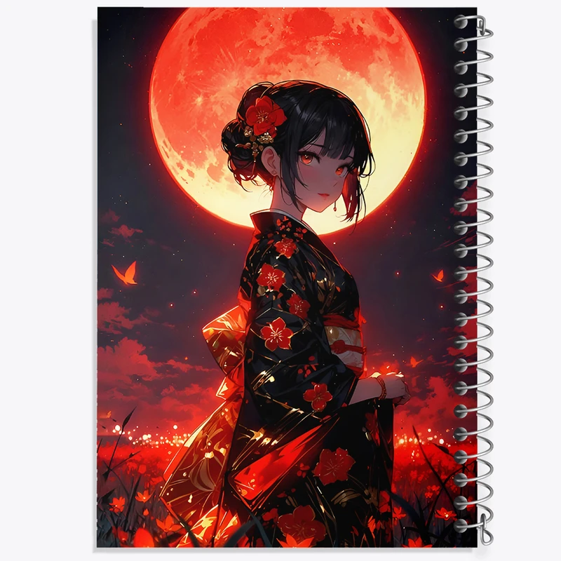 دفتر لیست خرید 50 برگ خندالو طرح دختر انیمه ای کد F7000