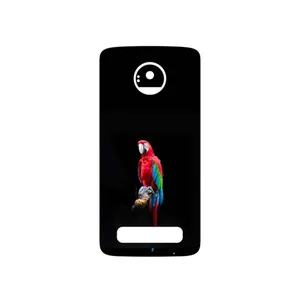MAHOOT Parrot Cover Sticker for Motorola Moto Z Play