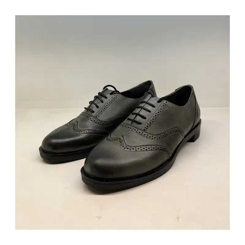 کفش زنانه سرزمین چرم کد 1587 رنگ طوسی