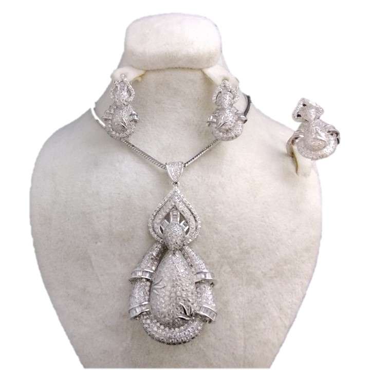 نیم ست نقره زنانه مدل 106