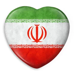 پیکسل خندالو طرح پرچم ایران مدل قلبی کد 20501