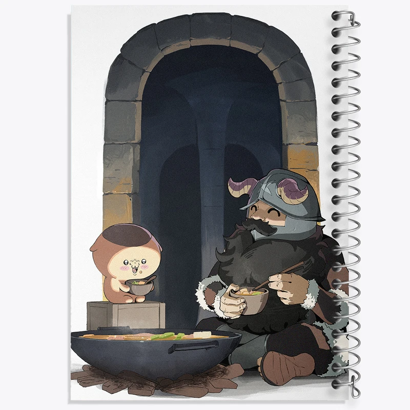 دفتر نقاشی 50 برگ خندالو طرح سنشی انیمه خوشمزه در سیاه چال کد 35906