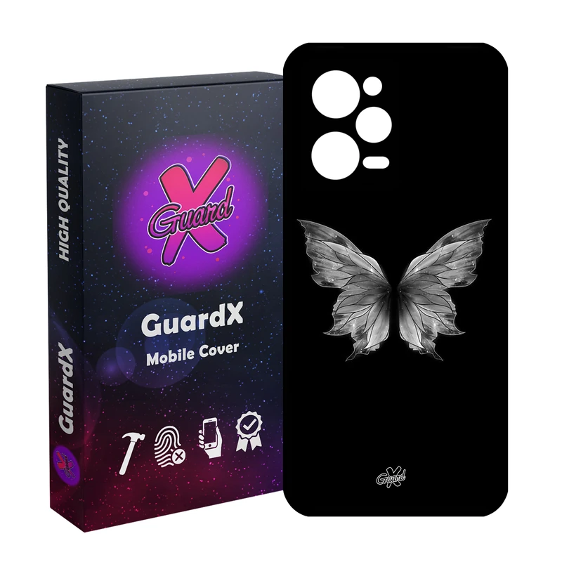 کاور گارد ایکس طرح پروانه مدل Glass10697 مناسب برای گوشی موبایل شیائومی Redmi Note 12 Pro 5G/Poco X5 Pro 5G/Note 12 Pro Speed