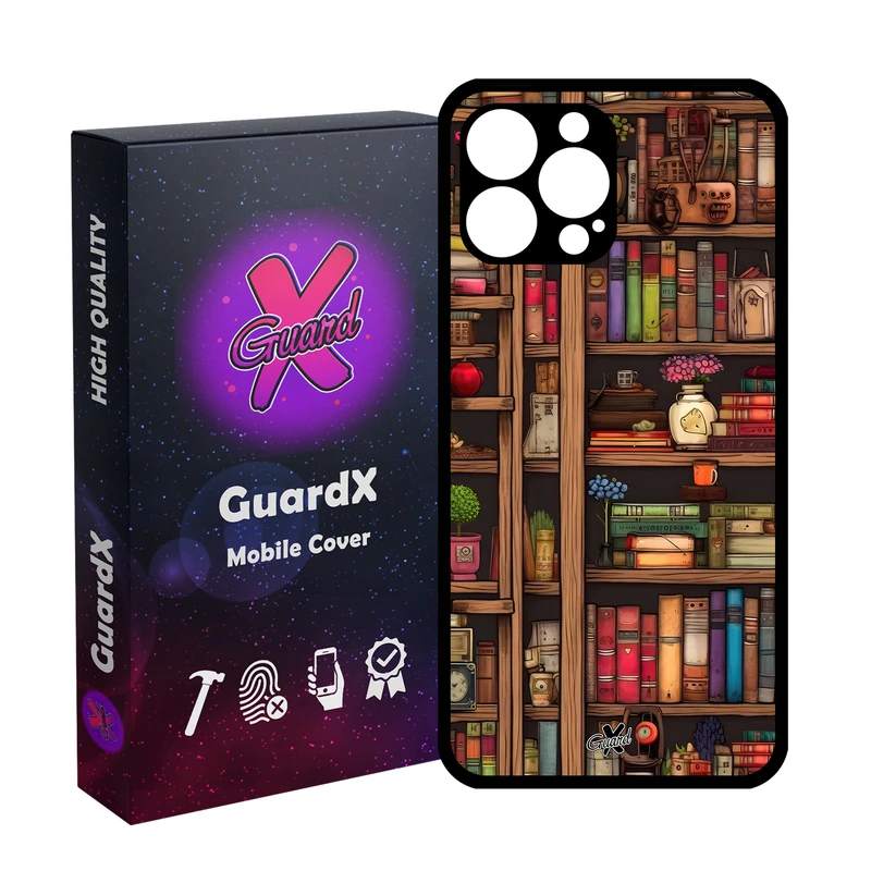 کاور گارد ایکس طرح کتابخانه مدل Glass10711 مناسب برای گوشی موبایل اپل iPhone 13 Pro Max