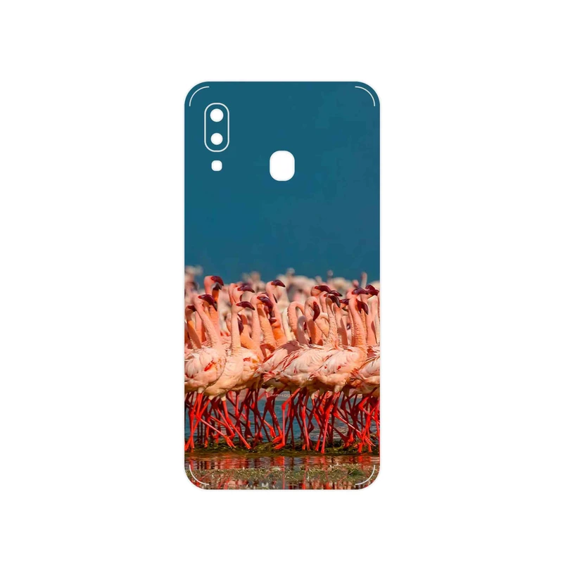 برچسب پوششی ماهوت مدل Flamingo مناسب برای گوشی موبایل سامسونگ Galaxy A20