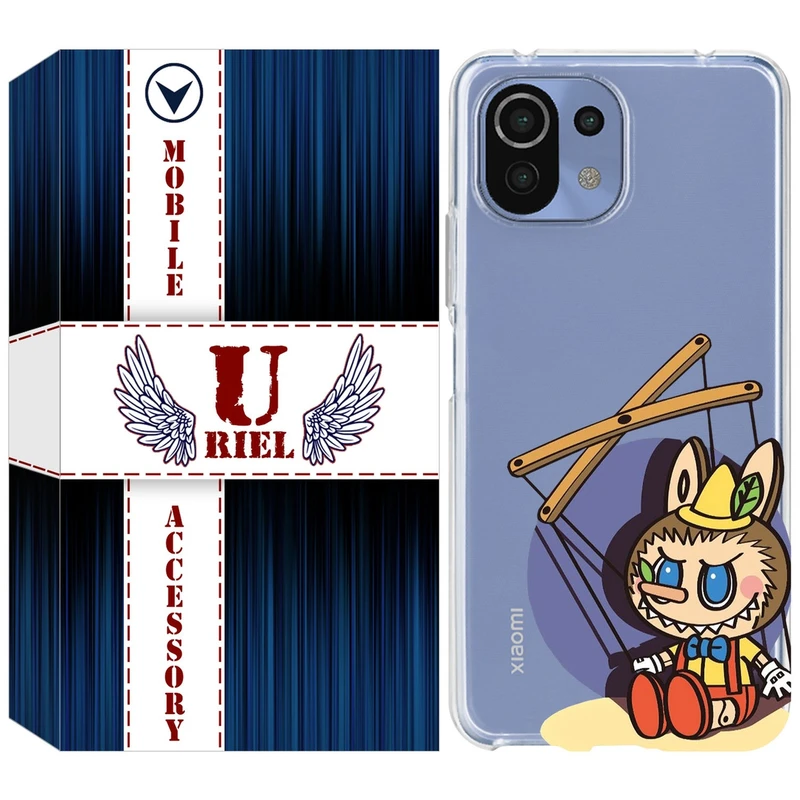 کاور یوریل مدل Clear کد 108 طرح لبوبو Labubu مناسب برای گوشی موبایل شیائومی Mi 11 Lite / 11 Lite 5G NE