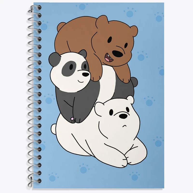 دفتر لغت 50 برگ خندالو طرح سه خرس کله پوک کد N1957