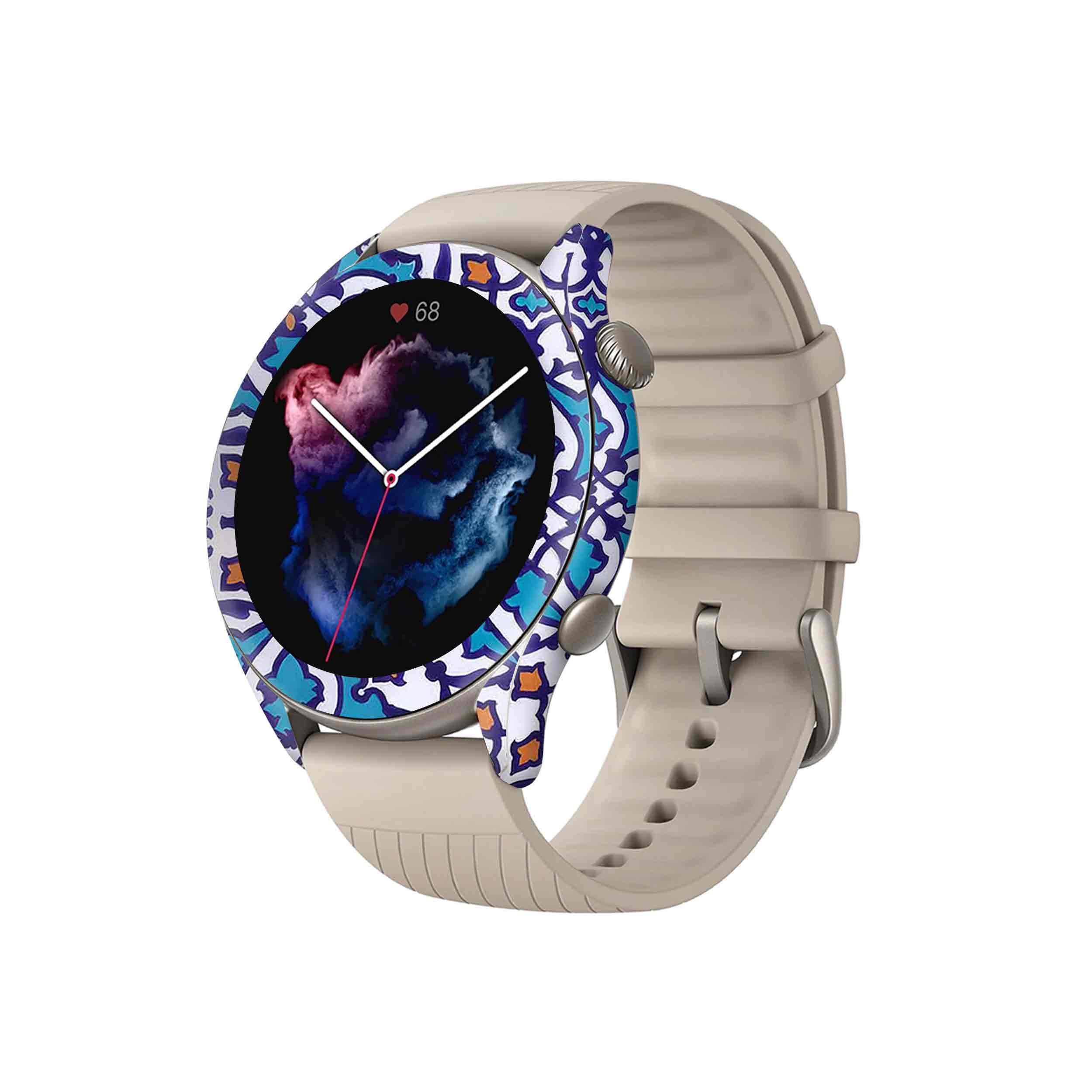 برچسب ماهوت طرح Homa-Tile مناسب برای ساعت هوشمند آمازفیت GTR 3