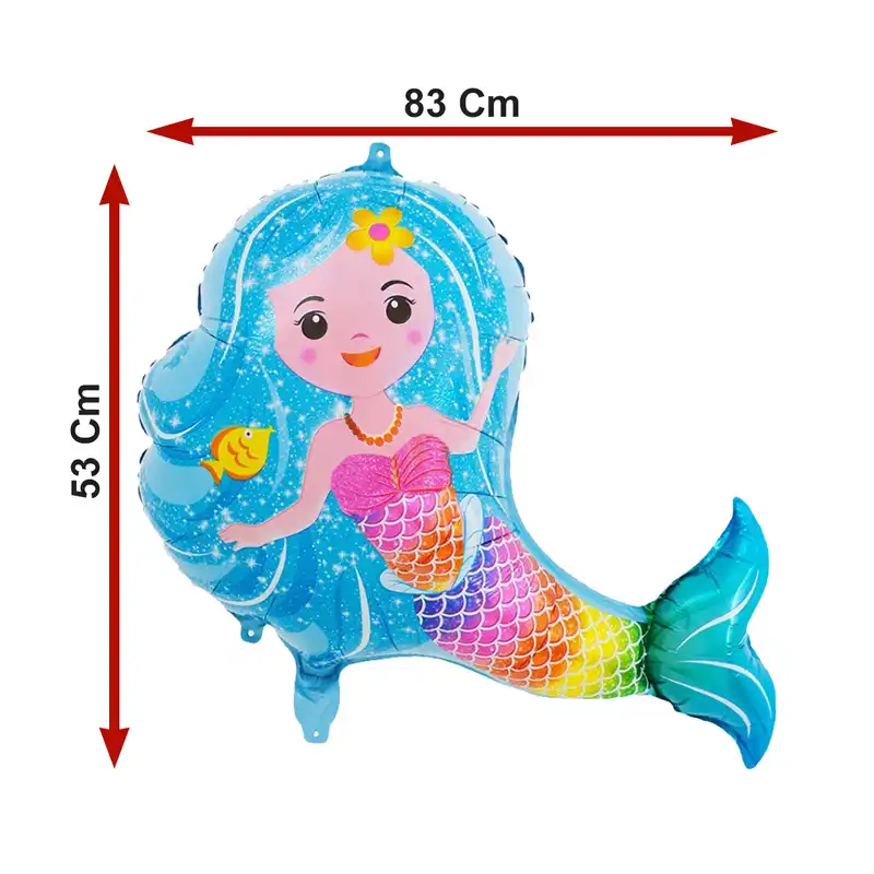 بادکنک فویلی لاکی بالونز مدل پری دریایی کد 1188