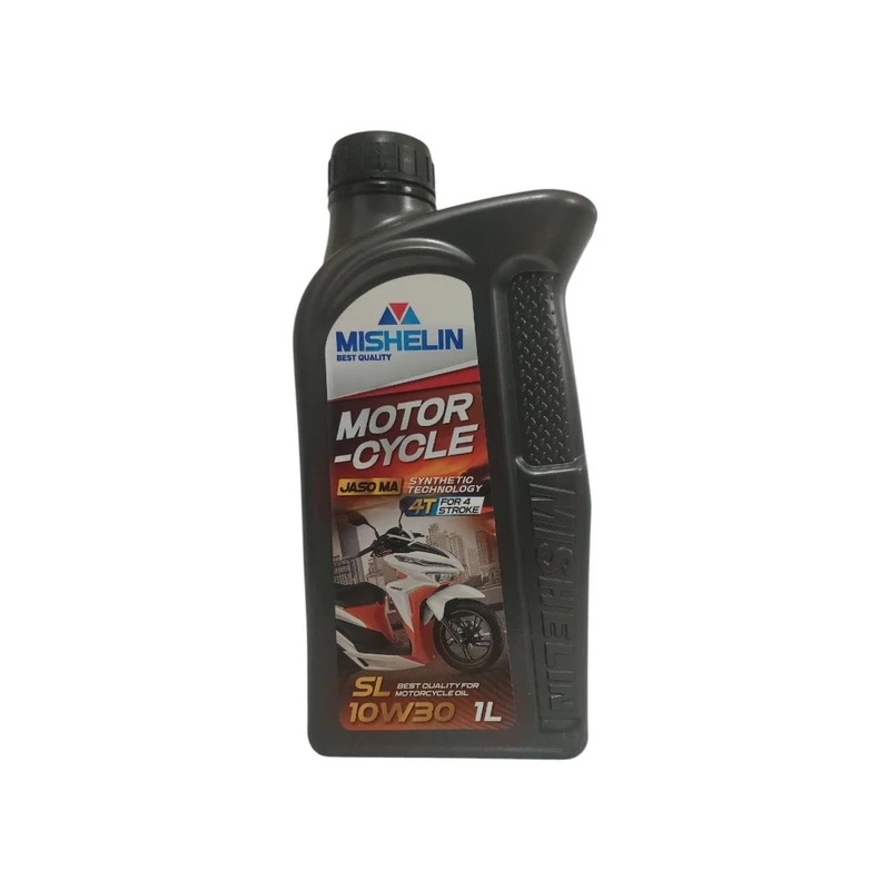 روغن موتور سیکلت نیمه سنتتیک میشلن اٌویل مدل SL 10W-30 حجم 1 لیتر