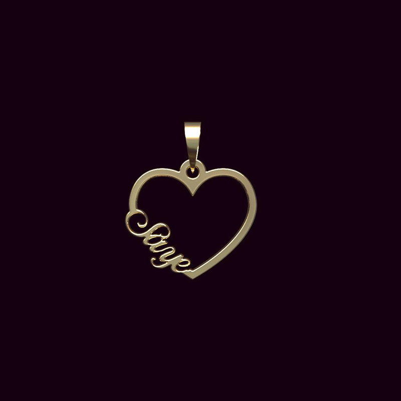 آویز گردنبند طلا 18 عیار زنانه مدوپد مدل اسم سایه saye کد PB1-10432