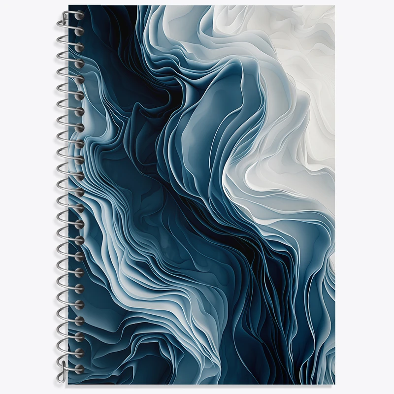 دفتر زبان 50 برگ خندالو مدل سه خط طرح موج کد N5432