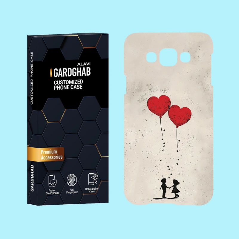 کاور گارد قاب علوی مدل عاشقانه مناسب برای گوشی موبایل سامسونگ Galaxy E7 2015