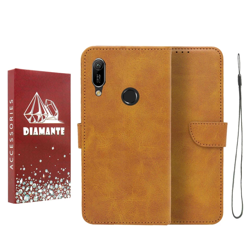 کیف کلاسوری دیامانته مدل Bandaviz Rd مناسب برای گوشی موبایل هوآوی Y7 2019 / Y7 Prime 2019 به همراه بند آویز