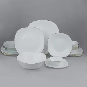 سرویس غذاخوری 26 پارچه دینو اپال طرح مربع کلاسیک مدل خط