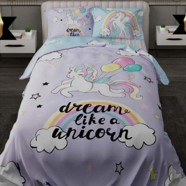 سرویس خواب مدل اسب تک شاخ کد 1026 یکنفره 4 تکه