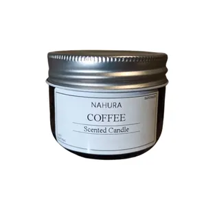 شمع لیوانی معطر مدل B011 با رایحه قهوه زمان اتمام 15 ساعت