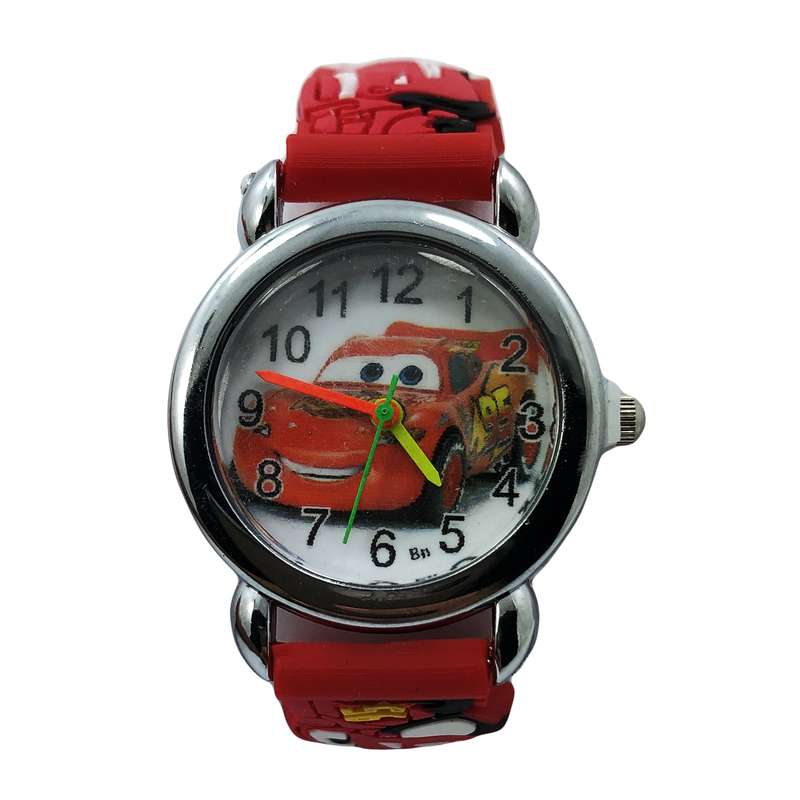 ساعت مچی عقربه ای پسرانه مدل ماشین ها ساعت مچی عقربه ای پسرانه مدل ماشین ها