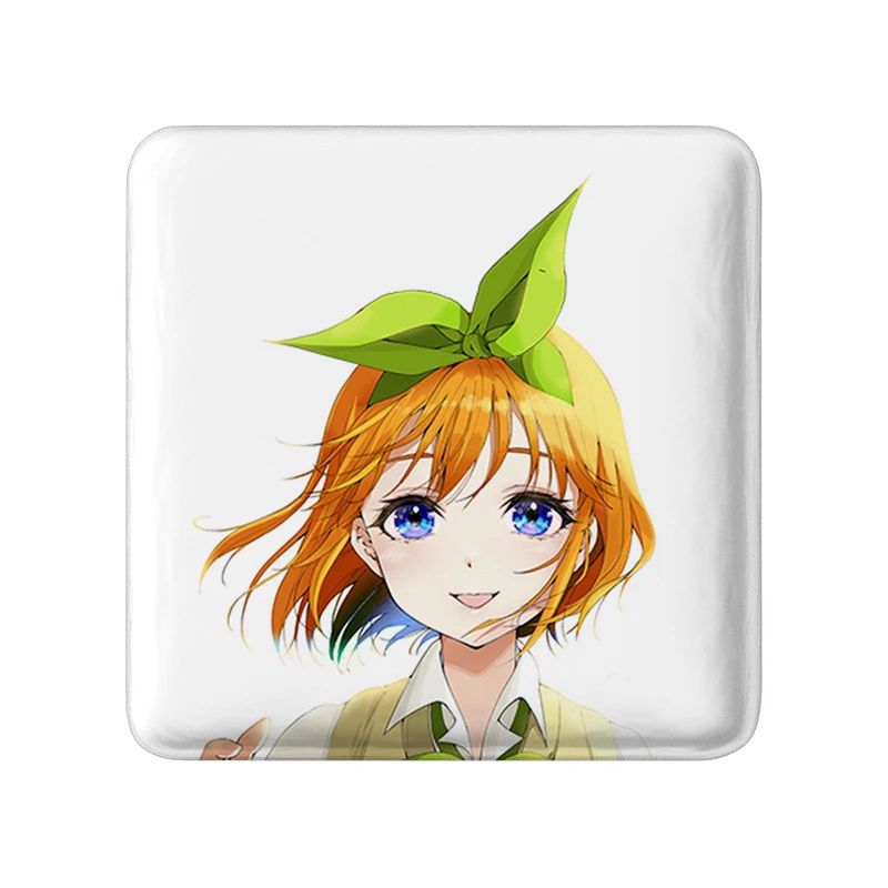 مگنت خندالو طرح یوتسوبا انیمه پنج عروس مساوی مدل مربعی کد 32547