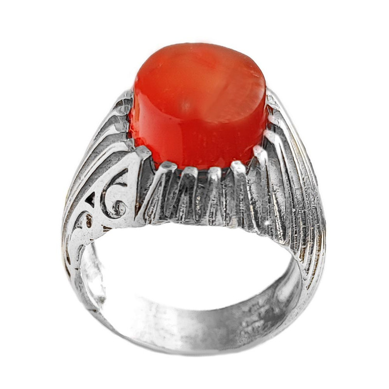 انگشتر نقره مردانه مدل عقیق یمنی MY1022 انگشتر نقره مردانه مدل عقیق یمنی MY1022