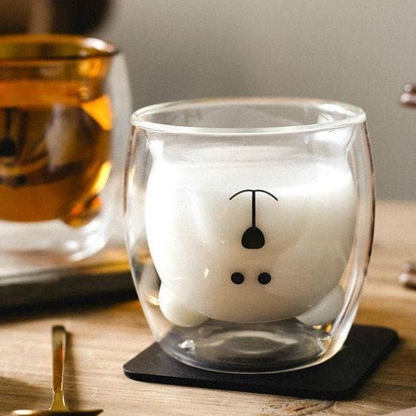 لیوان مدل دوجداره فانتزی گربه ای