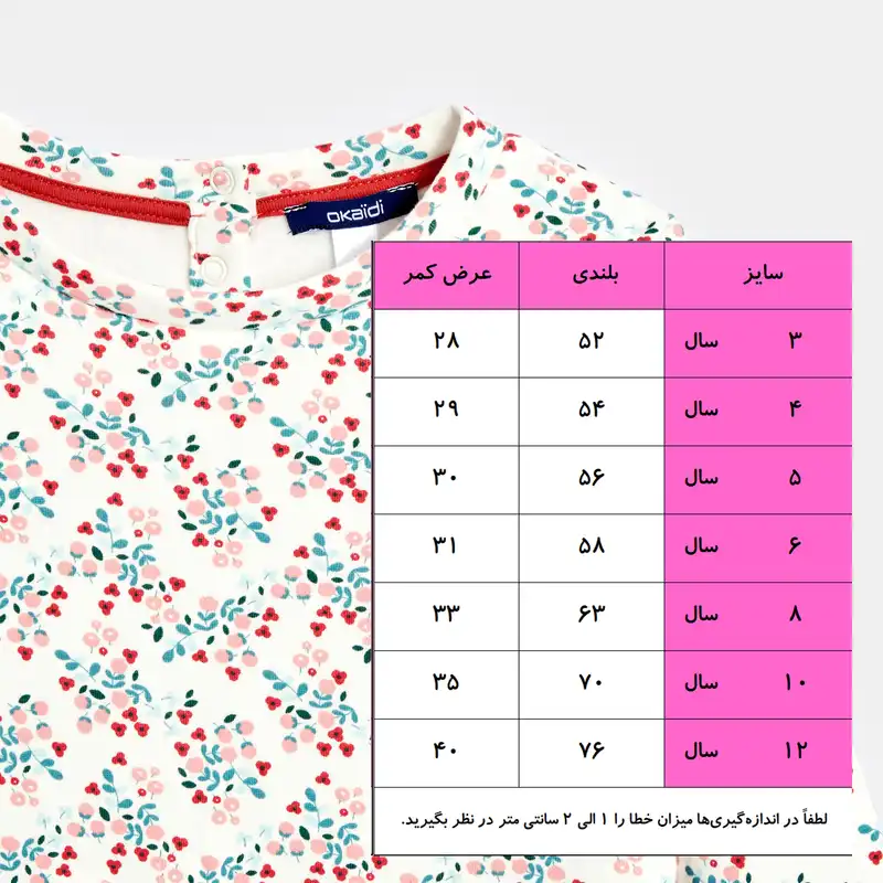 پیراهن دخترانه اوکایدی مدل تو کرکی 02