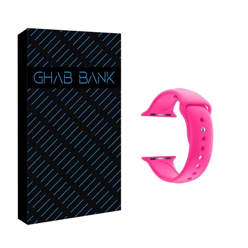 بند قاب بانک مدل سیلیکونی مناسب برای اپل واچ سری 9 سایز 41 میلی متری