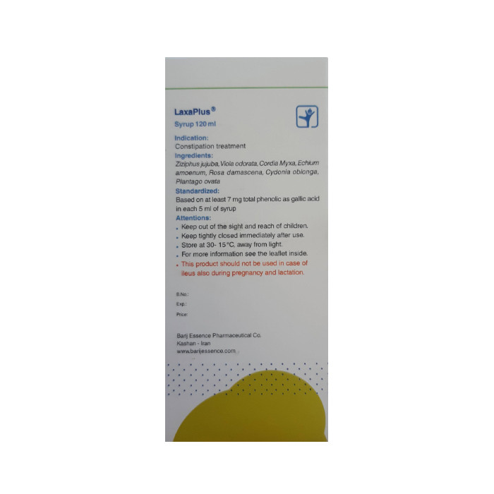 شربت لاکساپلاس باریج اسانس - 120 میلی لیتر