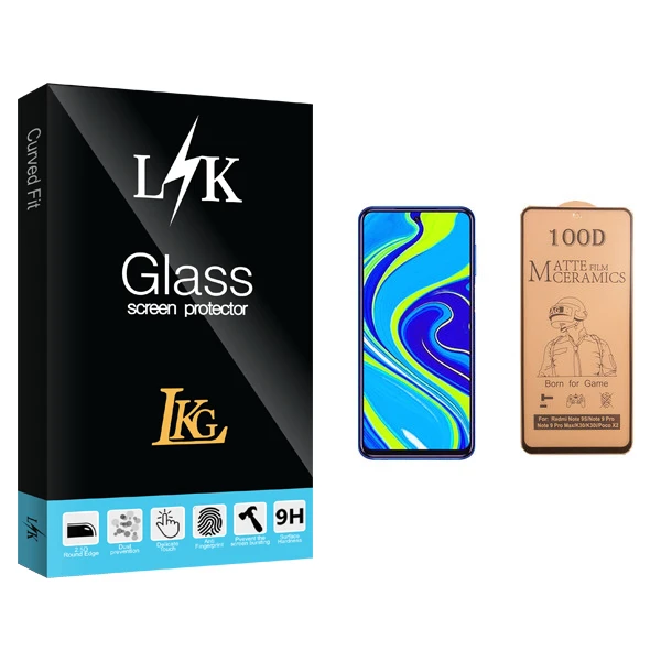 محافظ صفحه نمایش سرامیکی ال کا جی مدل LK Glass مناسب برای گوشی موبایل شیائومی Redmi Note 9s