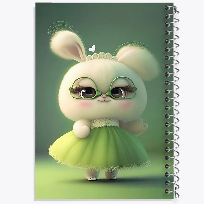 دفتر مشق 100 برگ خندالو طرح خرگوش بامزه کد F5740