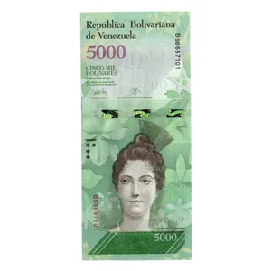 اسکناس تزئینی طرح کشور ونزوئلا مدل 5000 بولیوار