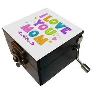 جعبه موزیکال مدل هندلی طرح مادر دوست دارم کد 2005