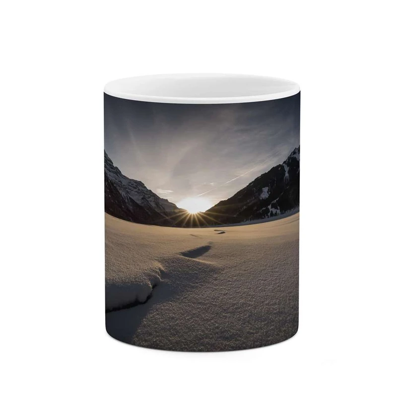 ماگ کاکتی مدل منظره برفی کد mgh14899