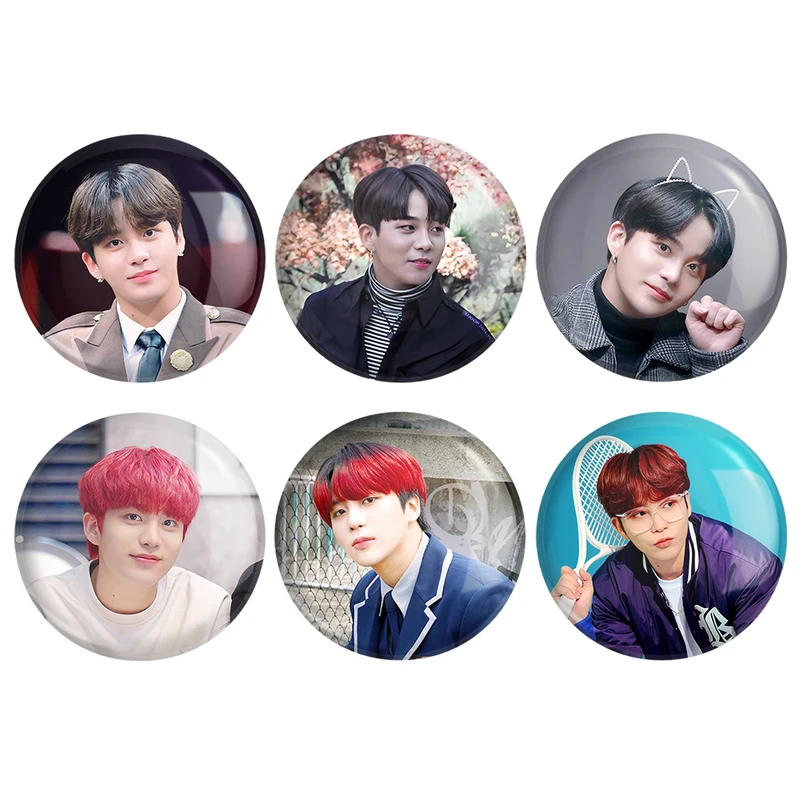  مگنت خندالو طرح جونگهو گروه ایتیز ATEEZ کد 1275B مجموعه 6 عددی