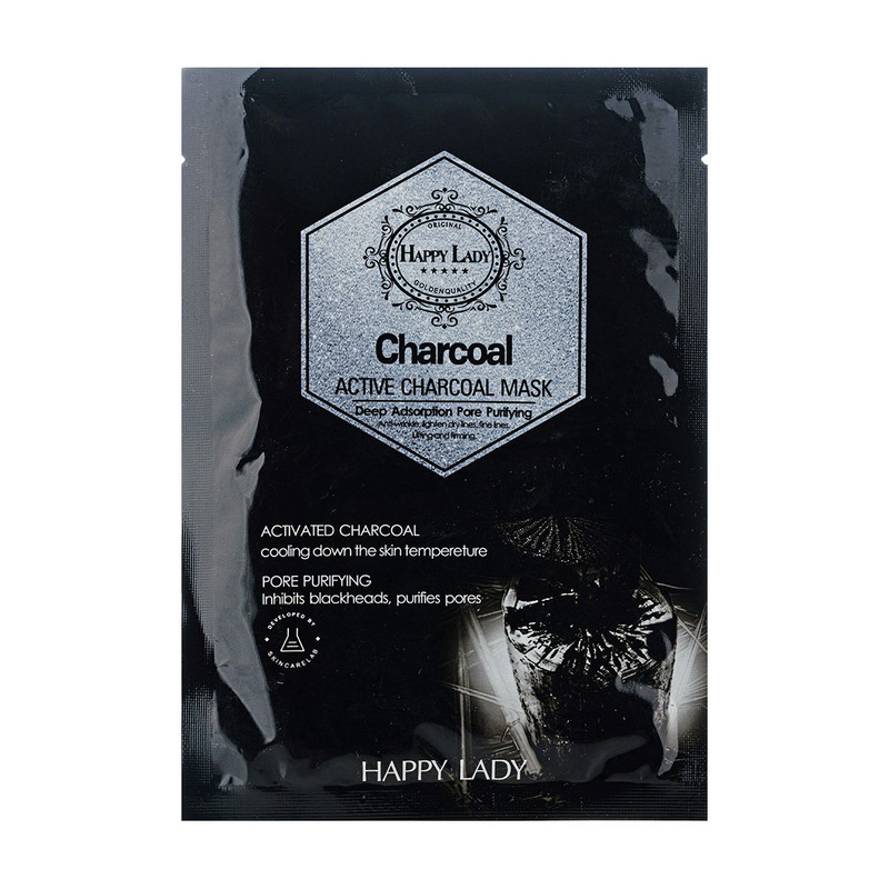 ماسک صورت هپی لیدی مدل Charcoal وزن 28 گرم