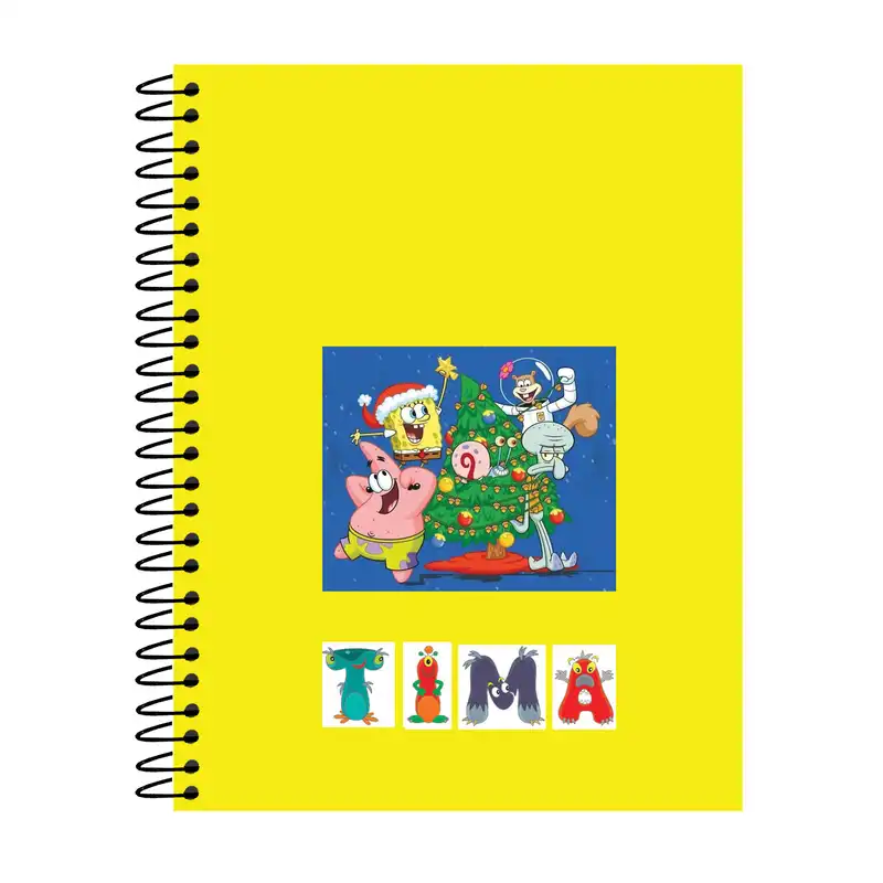 دفتر مشق 100 برگ تیما مدل باب اسفنجی