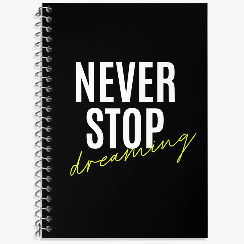 دفتر نت موسیقی 50 برگ خندالو طرح Never Stop Dreaming کد N2378