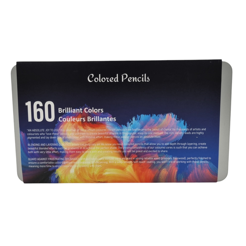 مداد رنگی برلیانت 160 رنگ مدل جعبه فلزی