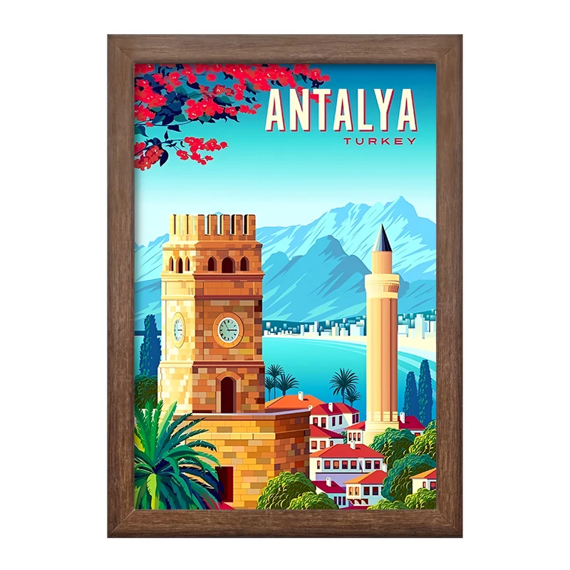 تابلو خندالو طرح آنتالیا (Antalya) کد F6313