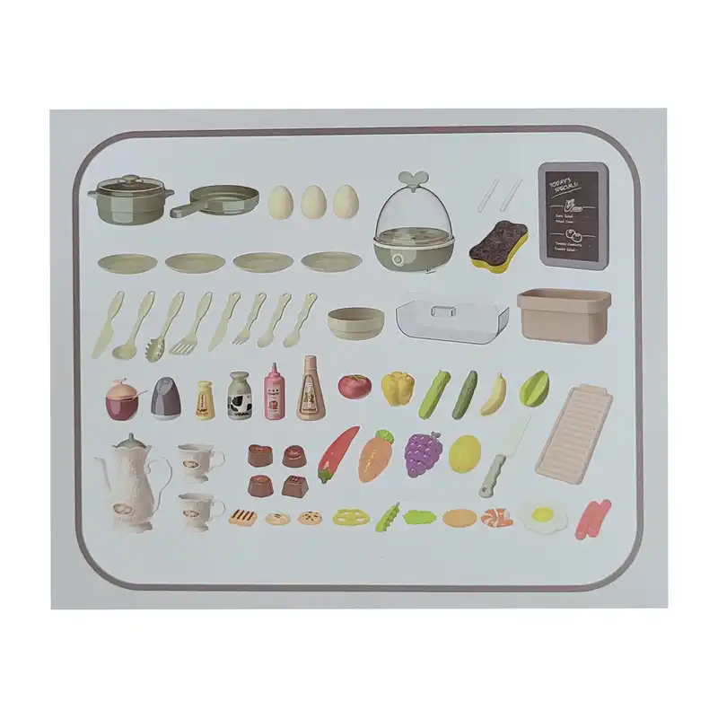 ست اسباب بازی آشپزخانه مدل اجاق گاز بخار کن موزیکال کد 212