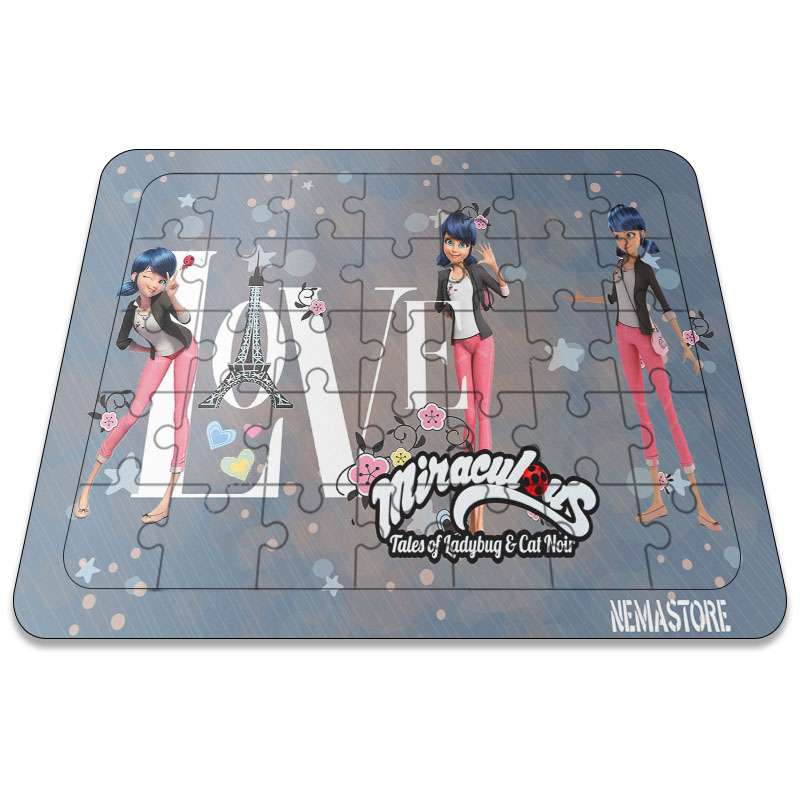 پازل 35 تکه نمااستور طرح دختر کفشدوزکی کد 1032