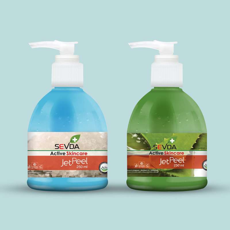 ژل لایه بردار پوست سودا مدل آلوئه ورا و نمک دریایی حجم 250 میلی لیتر مجموعه 2 عددی